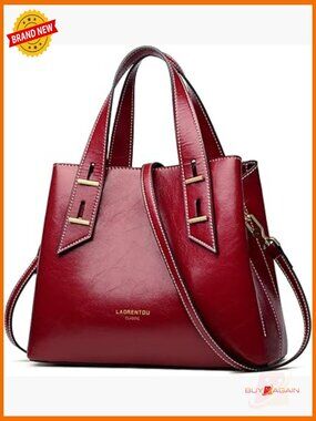 Genuine Leather Hobo Satchel Top-handle Shoulder Tote Purse Crossbody Handbag